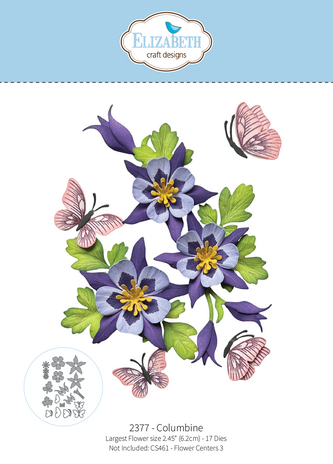 Elizabeth Craft Designs Bloom Wildly Die Columbine by Paper Flowers (2377) Elizabeth Craft Designs Bloom Wildly Die Columbine by Paper Flowers (2377)