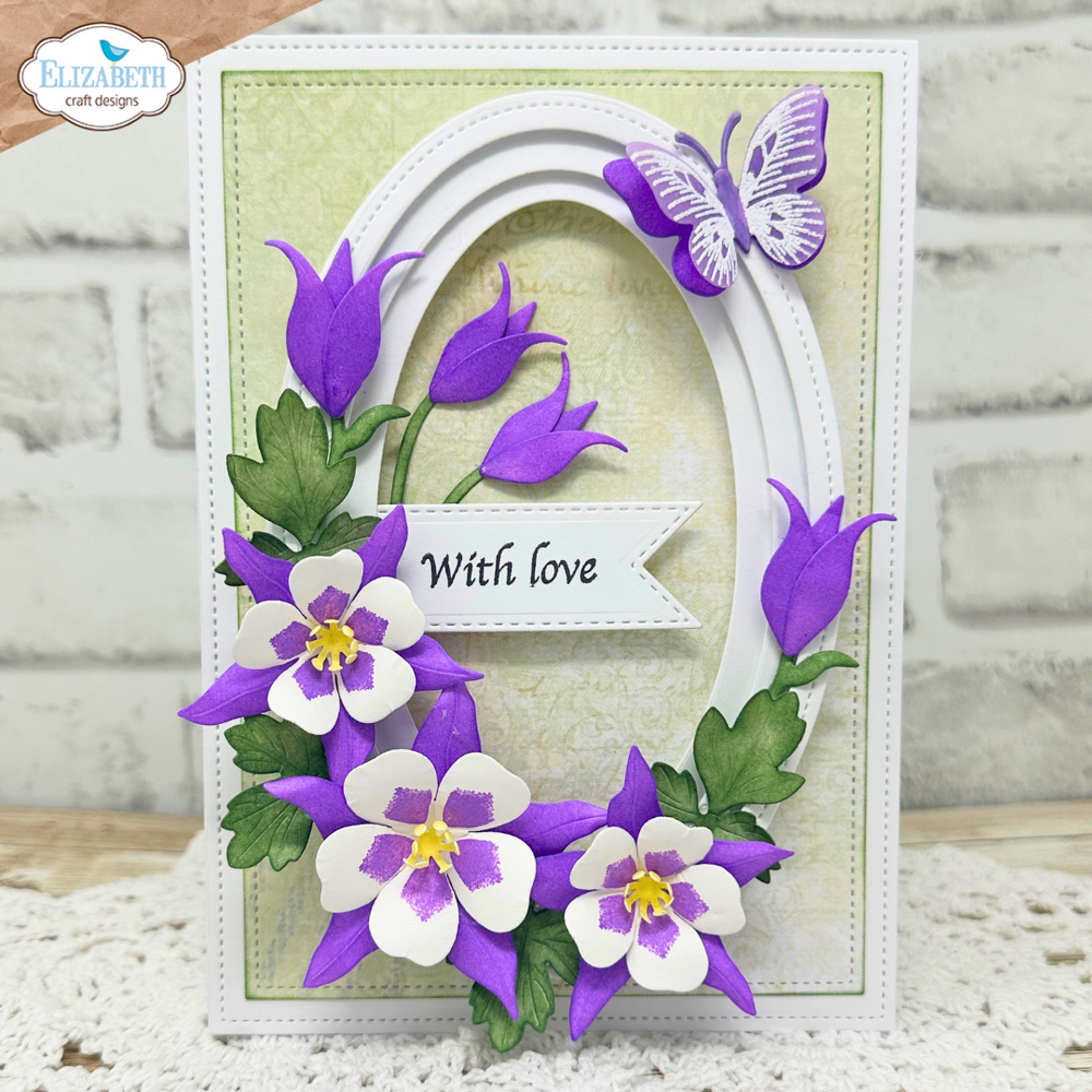 Elizabeth Craft Designs Bloom Wildly Die Columbine by Paper Flowers (2377) Elizabeth Craft Designs Bloom Wildly Die Columbine by Paper Flowers (2377)