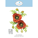 Elizabeth Craft Designs Bloom Wildly Die Wild Poppy by Paper Flowers (2376)