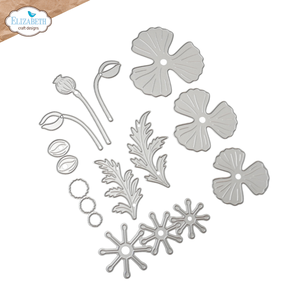 Elizabeth Craft Designs Bloom Wildly Die Wild Poppy by Paper Flowers (2376) Elizabeth Craft Designs Bloom Wildly Die Wild Poppy by Paper Flowers (2376)