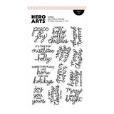 Hero Arts Home for the Holidays Stamp Set Very Merry Wishes (CM864)