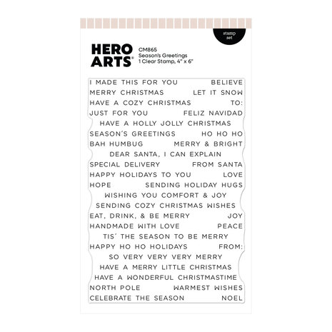 Hero Arts Home for the Holidays Stamp Set Season's Greetings (CM865) Hero Arts Home for the Holidays Stamp Set Season's Greetings (CM865)