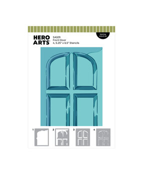 Hero Arts Home for the Holidays Layering Stencil Set Front Door (SA329)