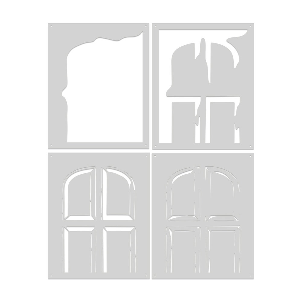 Hero Arts Home for the Holidays Layering Stencil Set Front Door (SA329) Hero Arts Home for the Holidays Layering Stencil Set Front Door (SA329)