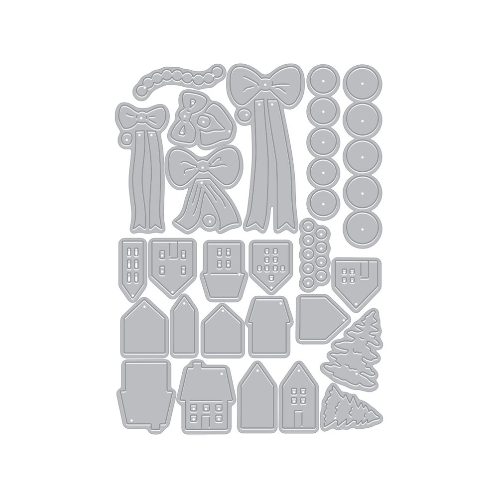 Hero Arts Home for the Holidays Die Set Winter Wreath Accessories (DF303) Hero Arts Home for the Holidays Die Set Winter Wreath Accessories (DF303)