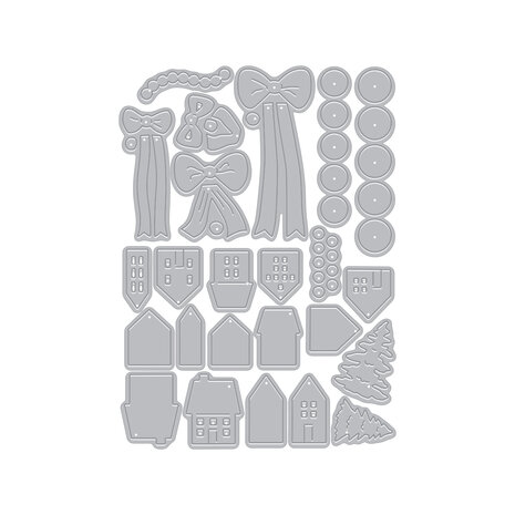 Hero Arts Home for the Holidays Die Set Winter Wreath Accessories (DF303) Hero Arts Home for the Holidays Die Set Winter Wreath Accessories (DF303)