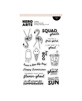 Hero Arts Summerween Stamp Set Ghoul Summer (CM863)