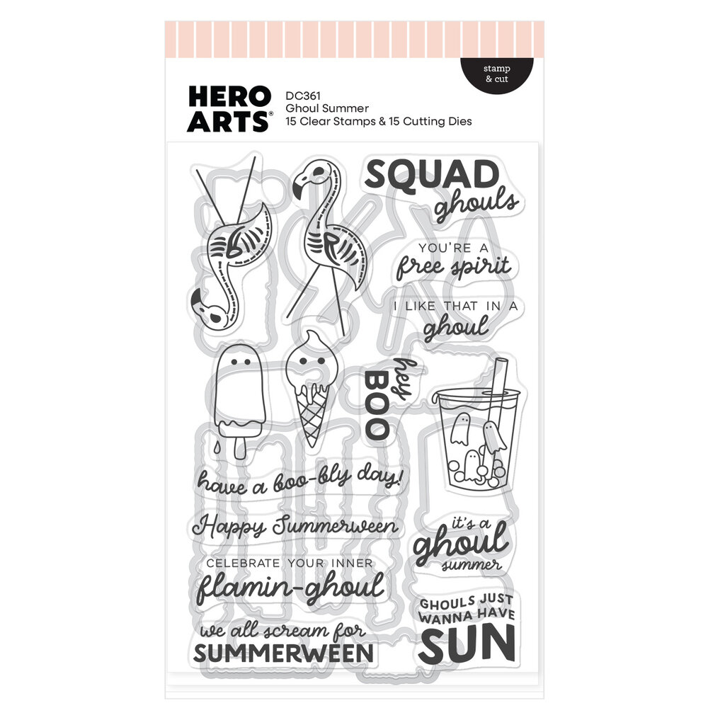 Hero Arts Summerween Stamp & Cut Ghoul Summer (DC361) Hero Arts Summerween Stamp & Cut Ghoul Summer (DC361)