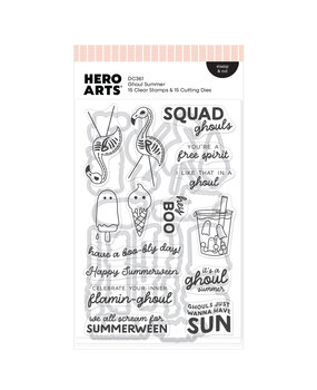 Hero Arts Summerween Stamp & Cut Ghoul Summer (DC361)