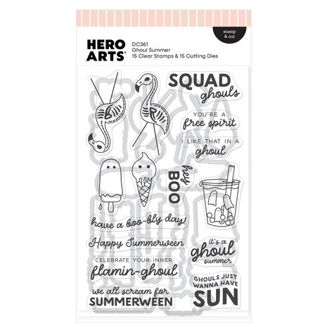 Hero Arts Summerween Stamp & Cut Ghoul Summer (DC361) Hero Arts Summerween Stamp & Cut Ghoul Summer (DC361)
