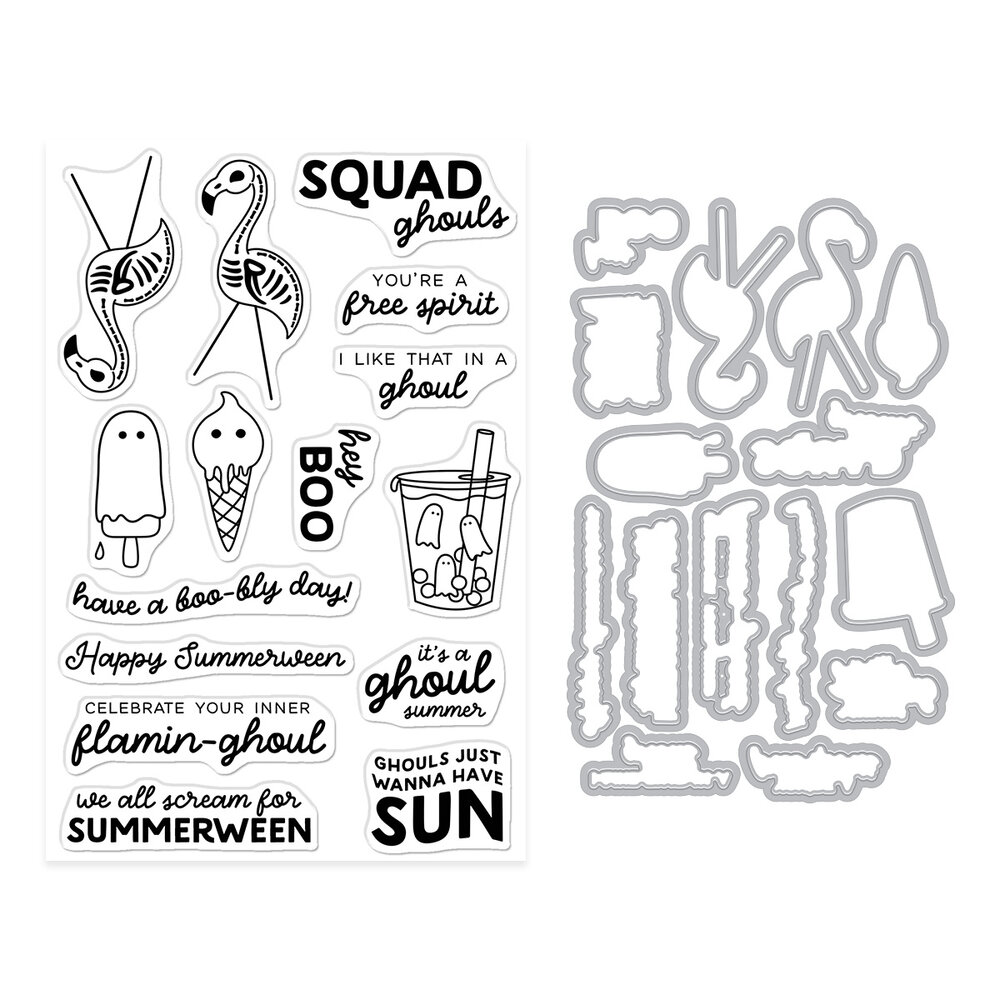 Hero Arts Summerween Stamp & Cut Ghoul Summer (DC361) Hero Arts Summerween Stamp & Cut Ghoul Summer (DC361)