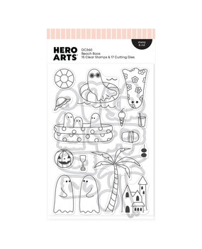 Hero Arts Summerween Stamp & Cut Beach Boos (DC360)
