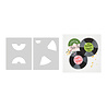 Hero Arts Vintage Vinyl Stencils Drop the Needle (SA318) Hero Arts Vintage Vinyl Stencils Drop the Needle (SA318)