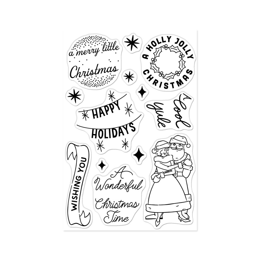 Hero Arts Vintage Vinyl Stamp Set Wishing You (CM829)
