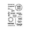 Hero Arts Vintage Vinyl Stamp Set Vintage Vinyl (CM861) Hero Arts Vintage Vinyl Stamp Set Vintage Vinyl (CM861)