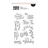 Hero Arts Vintage Vinyl Stamp Set Swingin' Christmas (CM830)