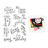 Hero Arts Vintage Vinyl Stamp Set Swingin' Christmas (CM830) Hero Arts Vintage Vinyl Stamp Set Swingin' Christmas (CM830)