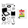 Hero Arts Vintage Vinyl Stamp Set Feeling Festive (CM828) Hero Arts Vintage Vinyl Stamp Set Feeling Festive (CM828)