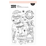 Hero Arts Vintage Vinyl Stamp & Cut Wishing You (DC336)