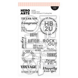 Hero Arts Vintage Vinyl Stamp & Cut Vintage Vinyl (DC359)