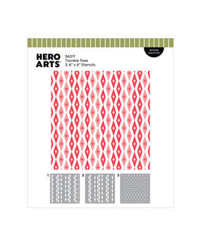 Hero Arts Vintage Vinyl Layering Stencils Twinkle Toes (SA317) Hero Arts Vintage Vinyl Layering Stencils Twinkle Toes (SA317)