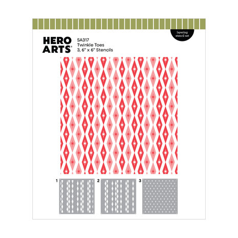 Hero Arts Vintage Vinyl Layering Stencils Twinkle Toes (SA317) Hero Arts Vintage Vinyl Layering Stencils Twinkle Toes (SA317)