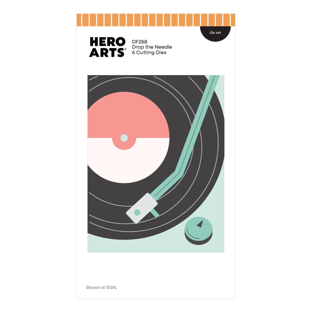Hero Arts Vintage Vinyl Die Set Drop the Needle (DF268)