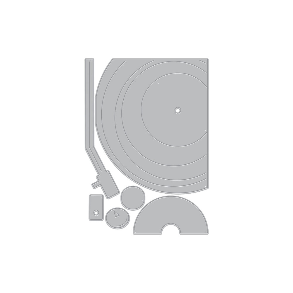 Hero Arts Vintage Vinyl Die Set Drop the Needle (DF268)