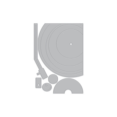 Hero Arts Vintage Vinyl Die Set Drop the Needle (DF268)