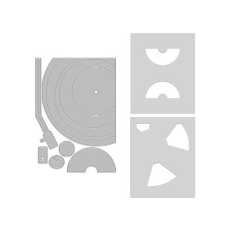 Hero Arts Vintage Vinyl Bundle Drop the Needle (WB1206)