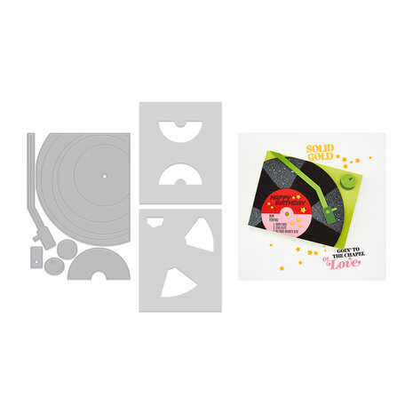 Hero Arts Vintage Vinyl Bundle Drop the Needle (WB1206)