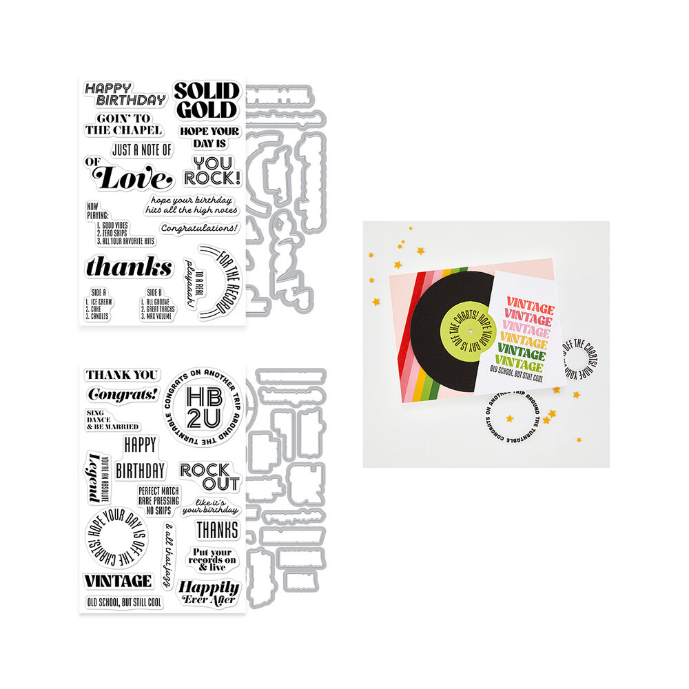 Hero Arts Vintage Vinyl Bundle (WB1205) Hero Arts Vintage Vinyl Bundle (WB1205)