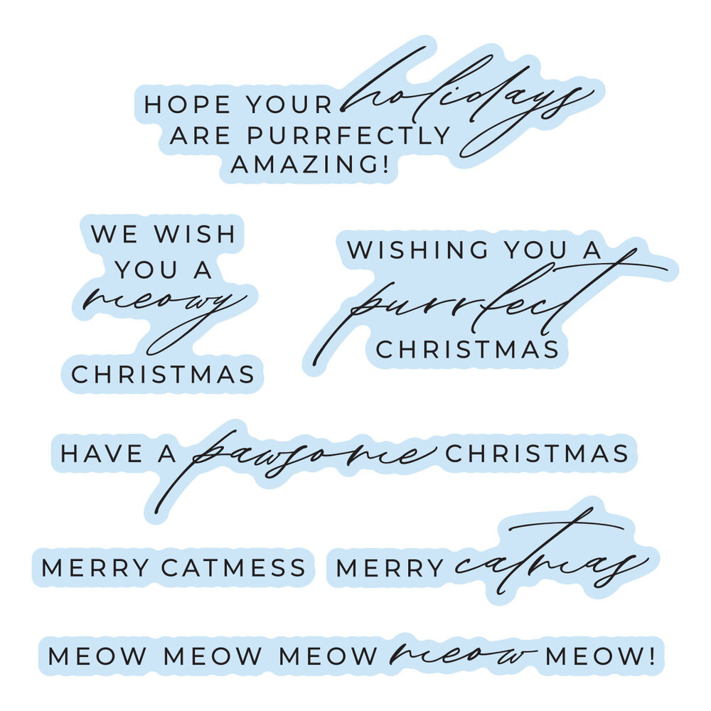 Spellbinders Yana's Christmas Cats Press-Foil Plates-Die Set Meowy Christmas Sentiments by Yana Smakula (BP-375) Spellbinders Yana's Christmas Cats Press-Foil Plates-Die Set Meowy Christmas Sentiments by Yana Smakula (BP-375)