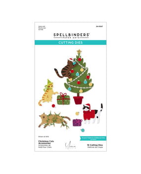 Spellbinders Yana's Christmas Cats Etched Dies Accessories by Yana Smakula (S4-1547)
