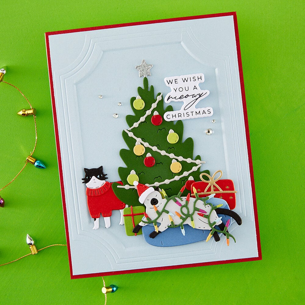 Spellbinders Yana's Christmas Cats Etched Dies Accessories by Yana Smakula (S4-1547)
