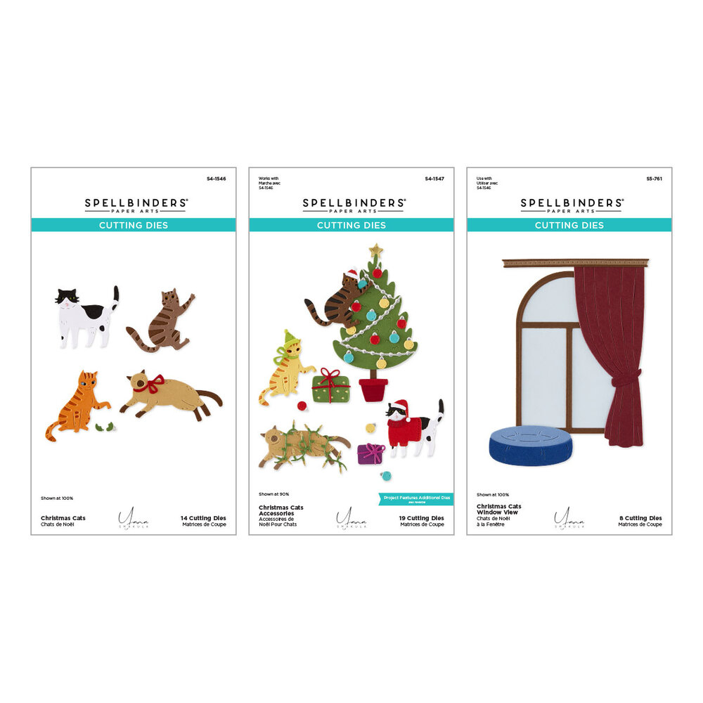 Spellbinders Yana's Christmas Cats Die Bundle by Yana Smakula (BD-1122) Spellbinders Yana's Christmas Cats Die Bundle by Yana Smakula (BD-1122)