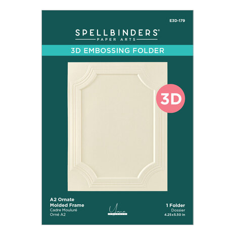 Spellbinders Yana's Christmas Cats 3D Embossing Folder A2 Ornate Molded Frame by Yana Smakula (E3D-179) Spellbinders Yana's Christmas Cats 3D Embossing Folder A2 Ornate Molded Frame by Yana Smakula (E3D-179)