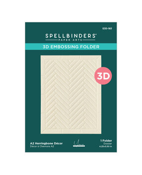 Spellbinders Yana's Christmas Cats 3D Embossing Folder A2 Herringbone Décor by Yana Smakula (E3D-183) Spellbinders Yana's Christmas Cats 3D Embossing Folder A2 Herringbone Décor by Yana Smakula (E3D-183)