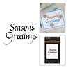Spellbinders Upright Italic Holiday Sentiments Press + Foil Plate Season's Greetings by Paul Antonio (BP-371) Spellbinders Upright Italic Holiday Sentiments Press + Foil Plate Season's Greetings by Paul Antonio (BP-371)