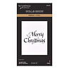 Spellbinders Upright Italic Holiday Sentiments Press + Foil Plate Merry Christmas by Paul Antonio (BP-370) Spellbinders Upright Italic Holiday Sentiments Press + Foil Plate Merry Christmas by Paul Antonio (BP-370)