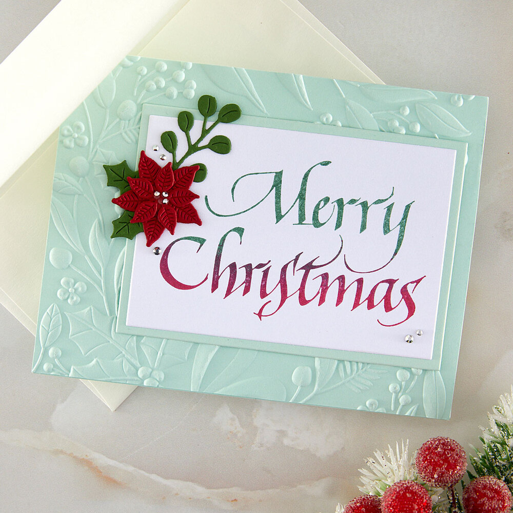 Spellbinders Upright Italic Holiday Sentiments Press + Foil Plate Merry Christmas by Paul Antonio (BP-370) Spellbinders Upright Italic Holiday Sentiments Press + Foil Plate Merry Christmas by Paul Antonio (BP-370)