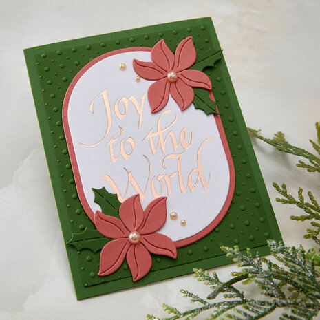 Spellbinders Upright Italic Holiday Sentiments Press + Foil Plate Joy to the World by Paul Antonio (BP-369) Spellbinders Upright Italic Holiday Sentiments Press + Foil Plate Joy to the World by Paul Antonio (BP-369)