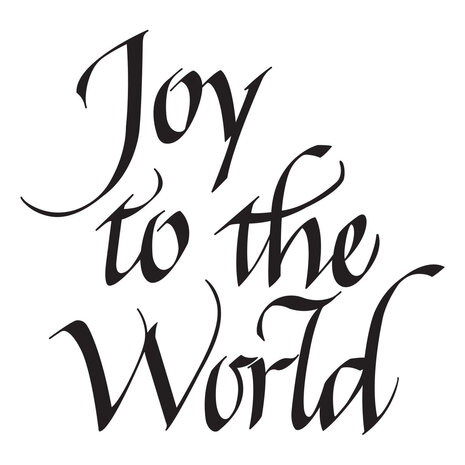 Spellbinders Upright Italic Holiday Sentiments Press + Foil Plate Joy to the World by Paul Antonio (BP-369) Spellbinders Upright Italic Holiday Sentiments Press + Foil Plate Joy to the World by Paul Antonio (BP-369)