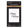Spellbinders Upright Italic Holiday Sentiments Press + Foil Plate Happy Holidays by Paul Antonio (BP-372) Spellbinders Upright Italic Holiday Sentiments Press + Foil Plate Happy Holidays by Paul Antonio (BP-372)