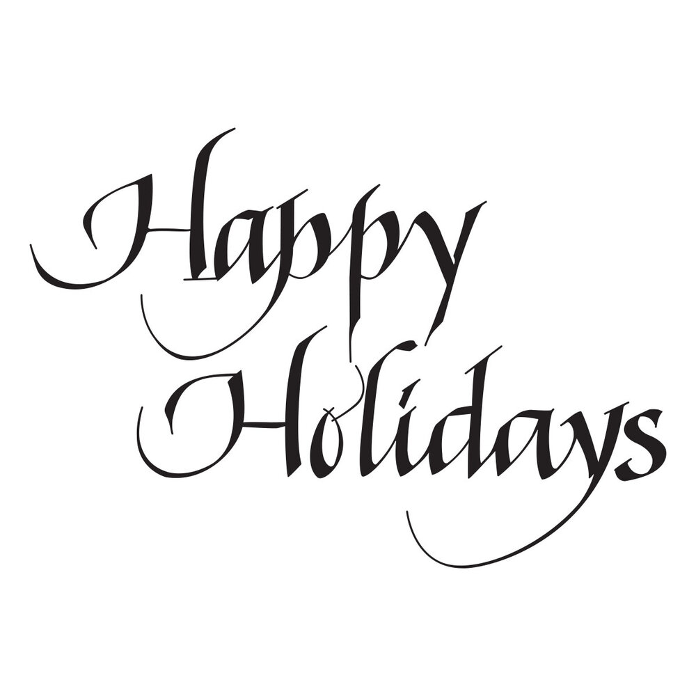Spellbinders Upright Italic Holiday Sentiments Press + Foil Plate Happy Holidays by Paul Antonio (BP-372) Spellbinders Upright Italic Holiday Sentiments Press + Foil Plate Happy Holidays by Paul Antonio (BP-372)