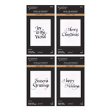 Spellbinders Upright Italic Holiday Press + Foil Bundle by Paul Antonio (BD-1097)