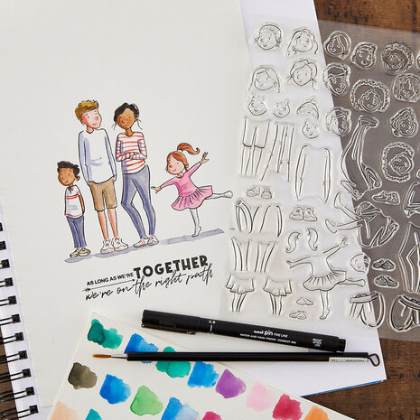 Spellbinders Storybook Illustrations Clear Stamp Set Illustrated Boys & Girls by Josh Griffiths (STP-285) Spellbinders Storybook Illustrations Clear Stamp Set Illustrated Boys & Girls by Josh Griffiths (STP-285)