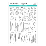 Spellbinders Storybook Illustrations Clear Stamp Set Illustrated Lady by Josh Griffiths (STP-283)