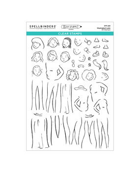 Spellbinders Storybook Illustrations Clear Stamp Set Illustrated Lady by Josh Griffiths (STP-283) Spellbinders Storybook Illustrations Clear Stamp Set Illustrated Lady by Josh Griffiths (STP-283)