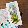 Spellbinders Storybook Illustrations Clear Stamp Set Illustrated Man by Josh Griffiths (STP-284)